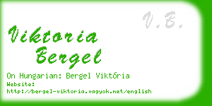 viktoria bergel business card